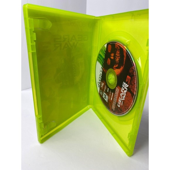 Gears of War 3 Microsoft Xbox 360, 2011 - NO MANUAL Used Tested and Working - Picture 4 of 5